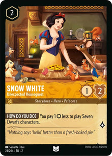 Snow White - Unexpected Houseguest 24/204 Rise of the Floodborn Lorcana NM
