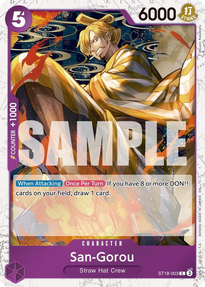 San-Gorou (Pirate Foil) ST18-003 Premium Booster -The Best- Vol. 2 One Piece NM