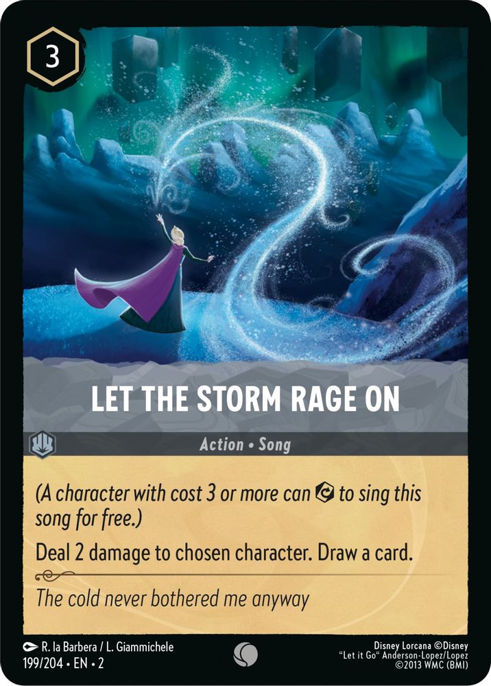 Let the Storm Rage On 199/204 Common Rise of the Floodborn Lorcana Near Mint
