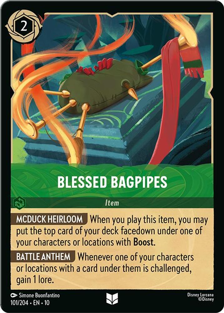 Blessed Bagpipes 101/204 Uncommon Whispers in the Well Lorcana Near Mint