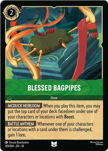 Blessed Bagpipes 101/204 Uncommon Whispers in the Well Lorcana Near Mint