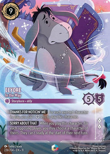 Eeyore - In the Way (Enchanted) 226/204 Enchanted Winterspell Lorcana Holo NM