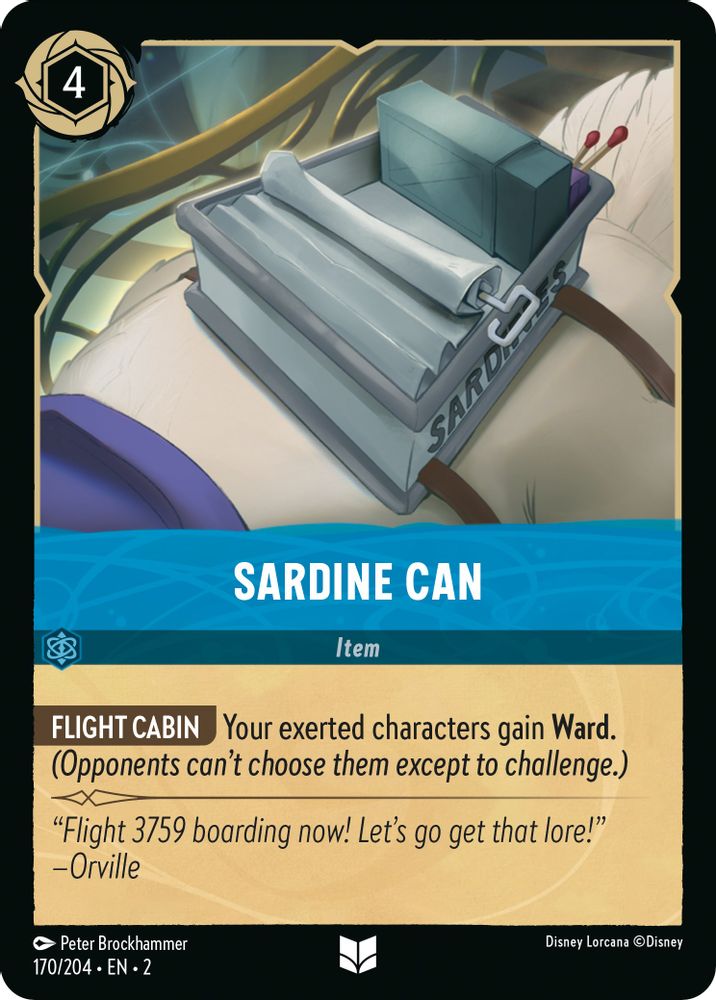 Sardine Can 170/204 Uncommon Rise of the Floodborn Lorcana Near Mint