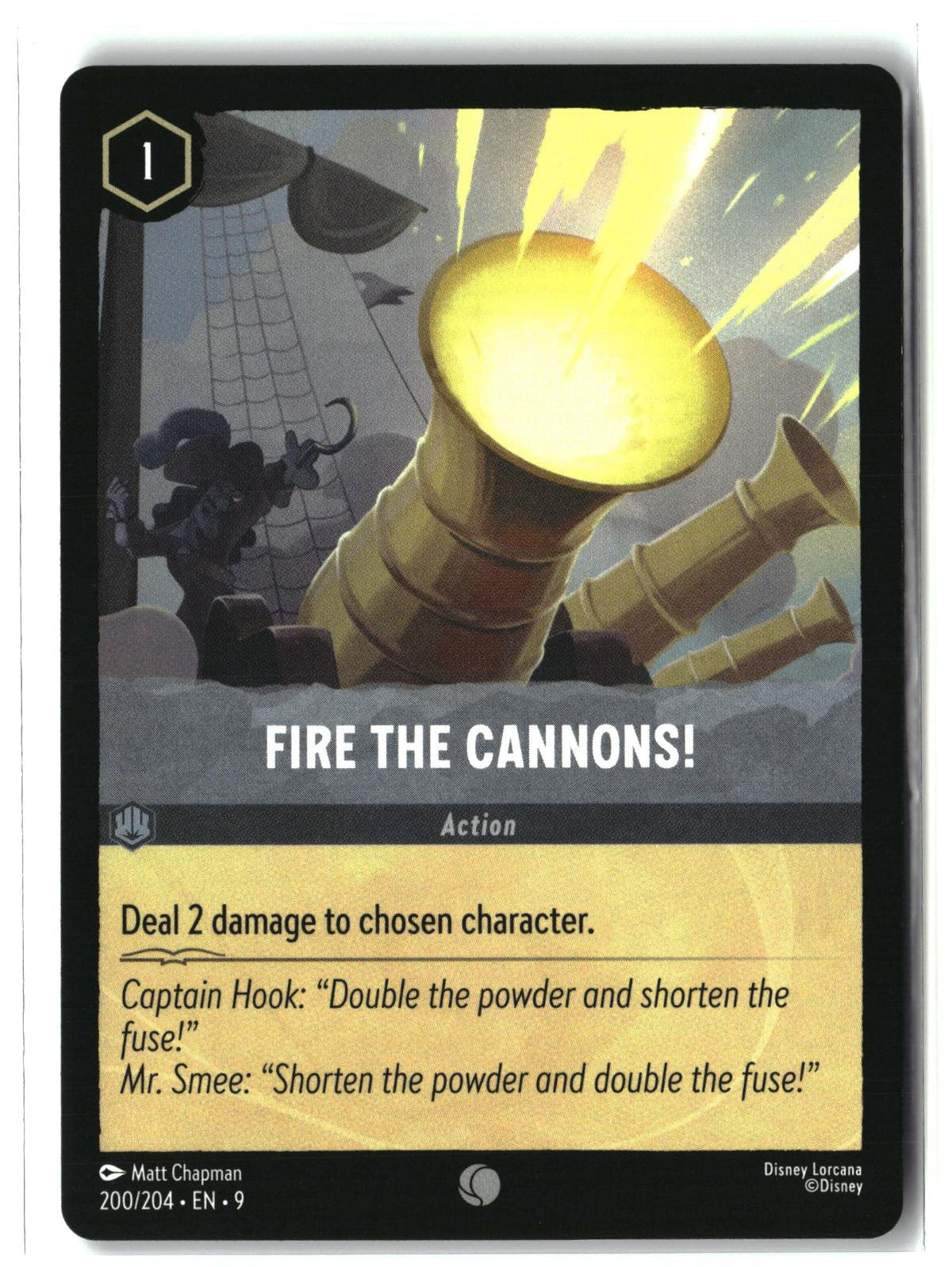 Fire the Cannons! 200/204 Common Fabled Lorcana Lightly Played