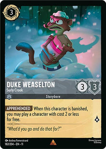 Duke Weaselton - Surly Crook 182/204 Rare Winterspell Lorcana Near Mint