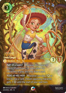 Jessie - Lively Cowgirl (Enchanted) 223/204 Wilds Unknown Lorcana Holo NM