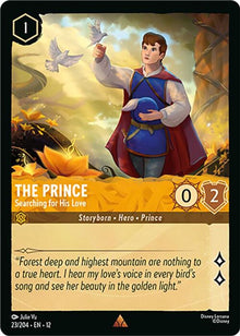 The Prince - Searching for His Love 23/204 Rare Wilds Unknown Lorcana Near Mint