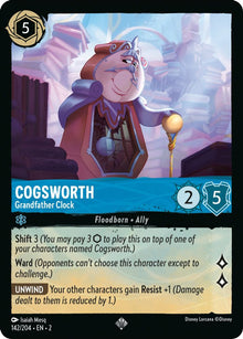 Cogsworth - Grandfather Clock 142/204 Rise of the Floodborn Lorcana NM