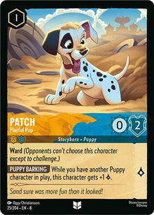 Patch - Playful Pup 25/204 Uncommon Reign of Jafar Lorcana Near Mint
