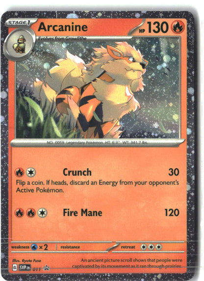 Arcanine 011 Holo Promo Scarlet & Violet Promo Pokemon Holo Near Mint