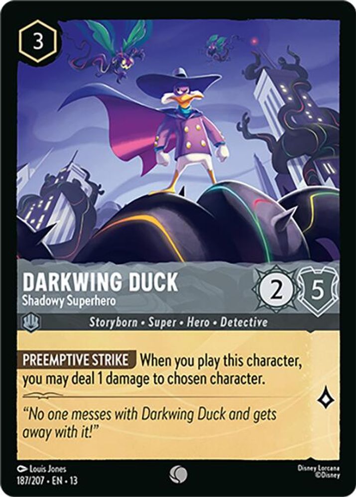 Darkwing Duck - Shadowy Superhero 187/204 Common Attack of the Vine! Lorcana NM