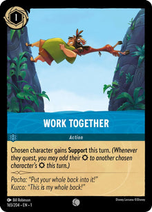 Work Together 165/204 Common The First Chapter Lorcana Near Mint