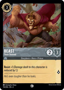 Beast - Thick-Skinned 176/204 Common Ursula's Return Lorcana Near Mint
