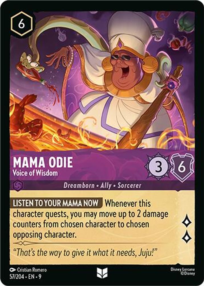 Mama Odie - Voice of Wisdom 57/204 Uncommon Fabled Lorcana Near Mint