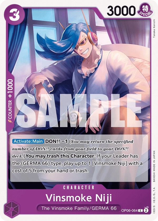 Vinsmoke Niji (064) OP06-064 Common Wings of the Captain One Piece Near Mint