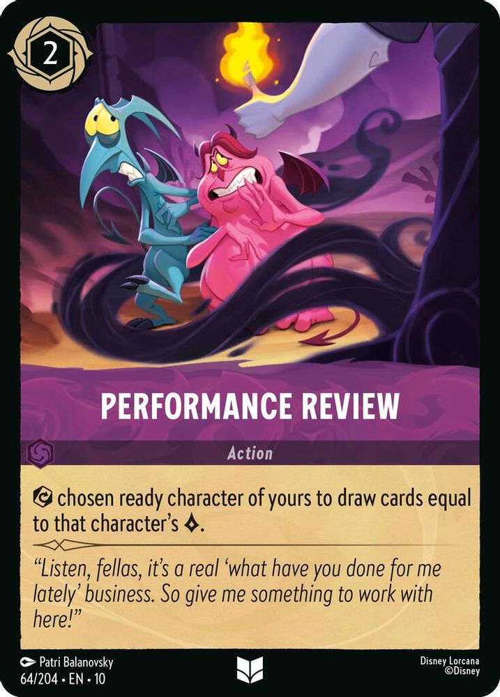 Performance Review 64/204 Uncommon Whispers in the Well Lorcana Near Mint
