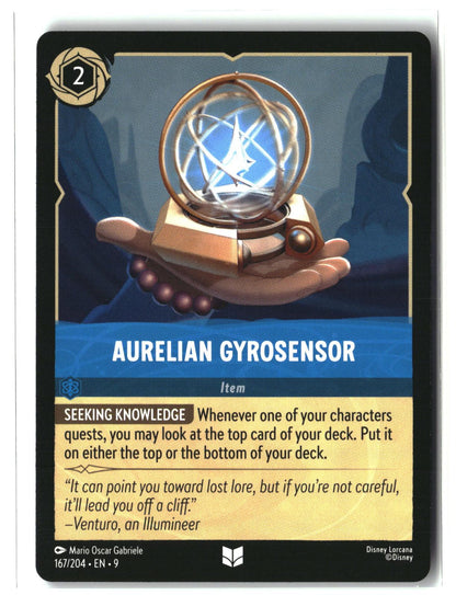 Aurelian Gyrosensor 167/204 Uncommon Fabled Lorcana Lightly Played