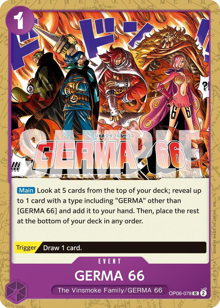 GERMA 66 (Reprint) OP06-078 Premium Booster -The Best- Vol. 2 One Piece NM