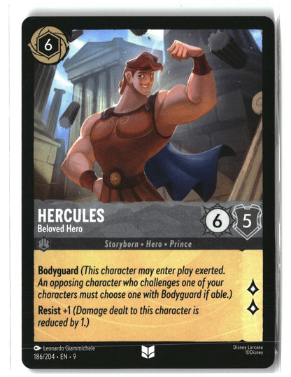 Hercules - Beloved Hero 186/204 Uncommon Fabled Lorcana Lightly Played