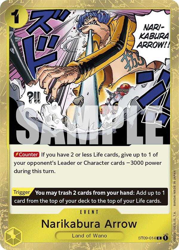 Narikabura Arrow (Jolly Roger Foil) ST09-014 Premium Booster -The Best- One Piece NM