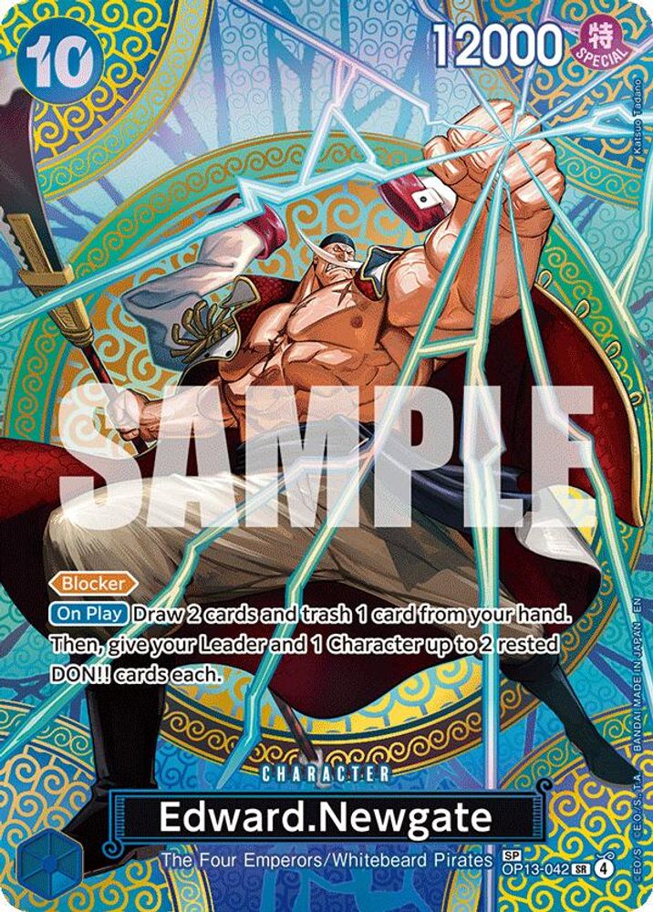 Edward.Newgate (SP) OP13-042 Adventure on Kami's Island One Piece Foil NM