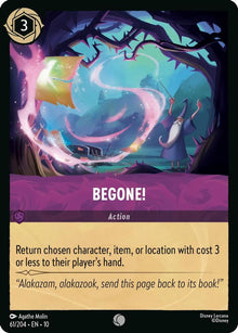 Begone! 61/204 Common Whispers in the Well Lorcana Near Mint