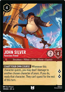 John Silver - Ferocious Friend 109/204 Uncommon Azurite Sea Lorcana Near Mint