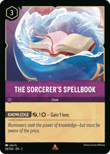 The Sorcerer's Spellbook 68/204 Rare Rise of the Floodborn Lorcana Near Mint