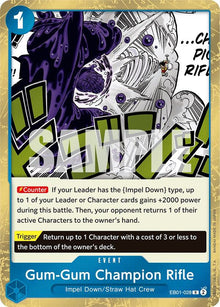 Gum-Gum Champion Rifle EB01-028 Extra Booster: Memorial Collection One Piece Foil NM