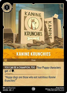 Kanine Krunchies 43/204 Common Archazia's Island Lorcana Near Mint