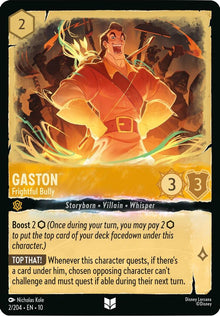 Gaston - Frightful Bully 2/204 Uncommon Whispers in the Well Lorcana Near Mint