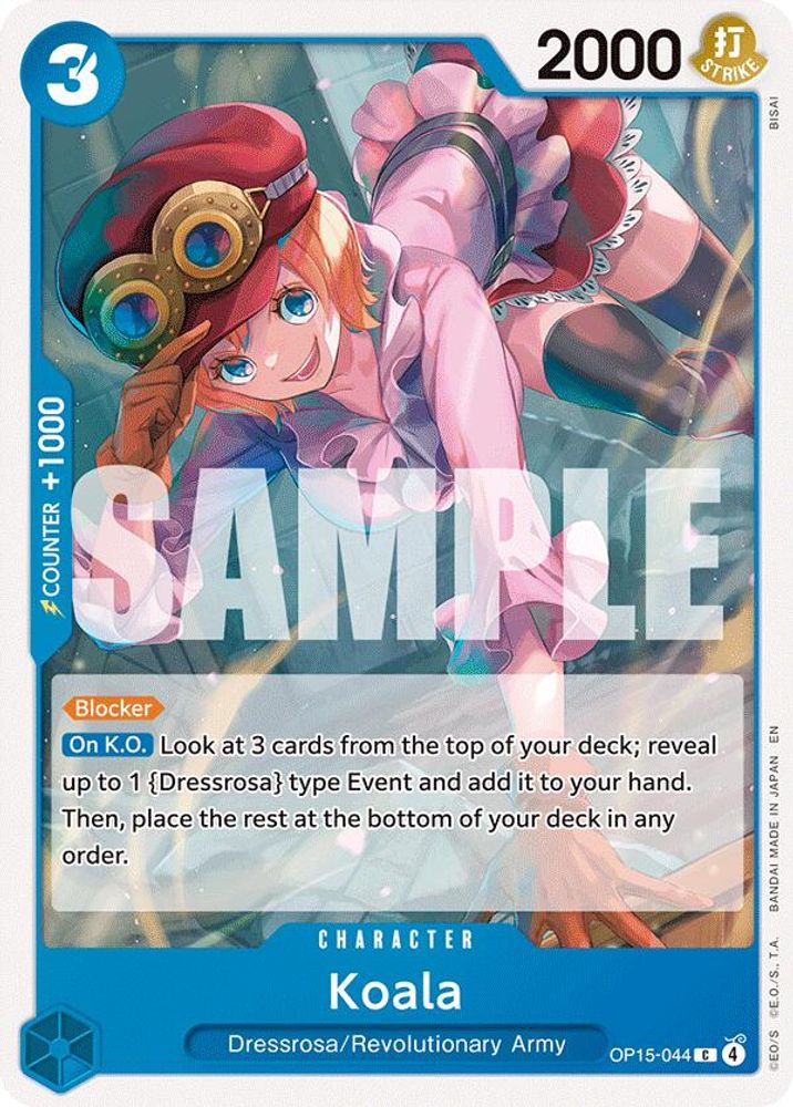 Koala OP15-044 Common Adventure on Kami's Island One Piece Near Mint
