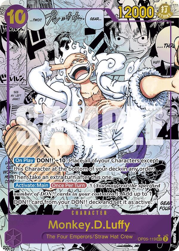 Monkey.D.Luffy (Manga) OP05-119 Premium Booster -The Best- One Piece Foil NM