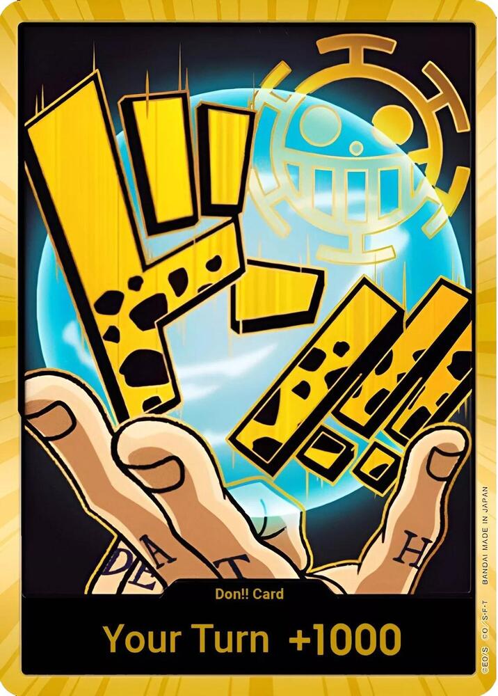 DON!! Card (Trafalgar Law) (Gold) Premium Booster -The Best- One Piece Foil NM