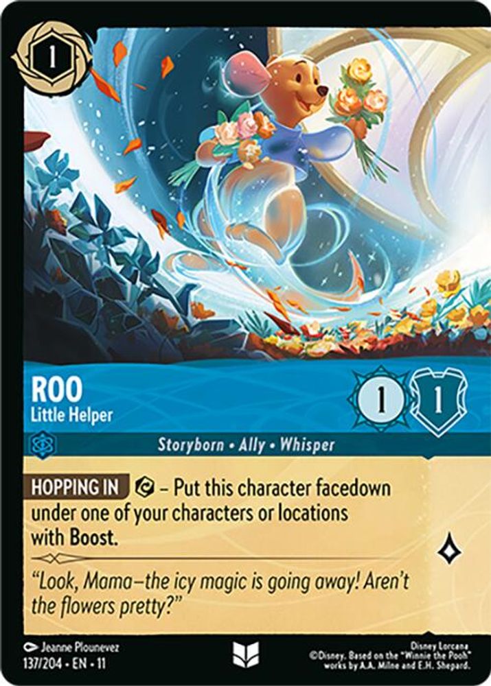 Roo - Little Helper (Foil) 137/204 Uncommon Winterspell Lorcana Cold Foil NM