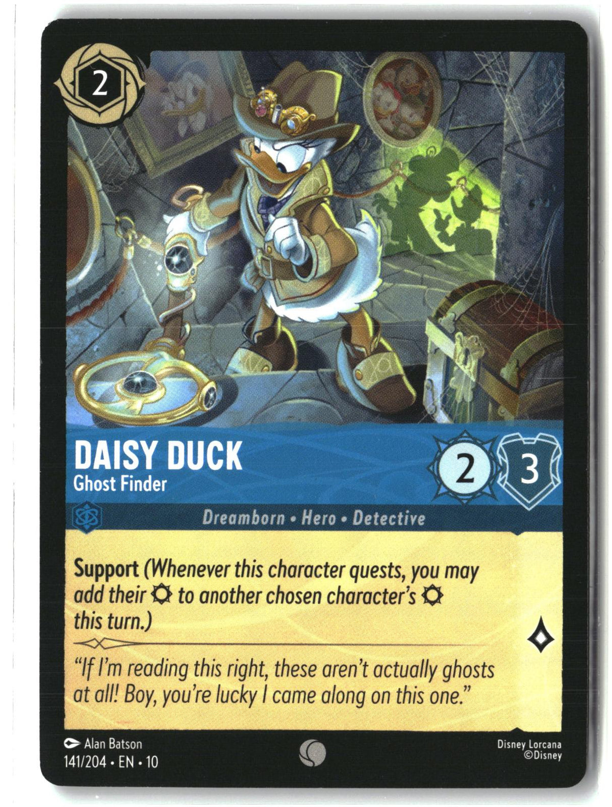 Daisy Duck - Ghost Finder 141/204 Common Whispers in the Well Lorcana LP