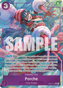 Porche (Parallel) OP07-072 Super Rare 500 Years in the Future One Piece Foil NM