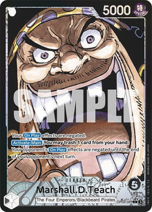 Marshall.D.Teach (081) (Parallel) OP09-081 Emperors in the New World One Piece Foil NM