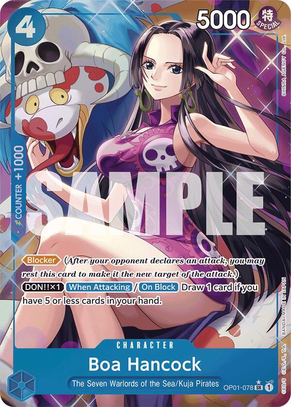 Boa Hancock (Alternate Art) OP01-078 Premium Booster -The Best- One Piece Foil NM