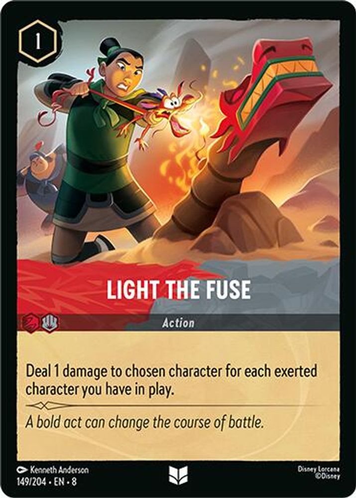 Light the Fuse 149/204 Uncommon Reign of Jafar Lorcana Near Mint