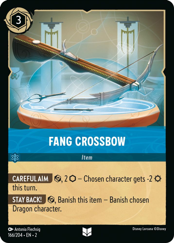 Fang Crossbow 166/204 Uncommon Rise of the Floodborn Lorcana Near Mint