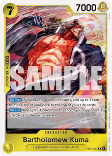 Bartholomew Kuma EB04-054 Rare Adventure on Kami's Island One Piece Foil NM