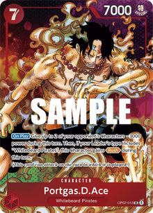 Portgas.D.Ace (Parallel) OP02-013 Super Rare Paramount War One Piece Foil NM