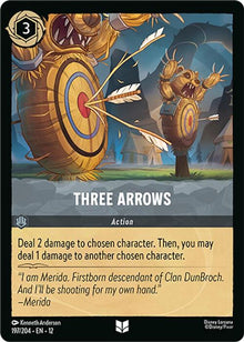 Three Arrows 197/204 Uncommon Wilds Unknown Lorcana Near Mint