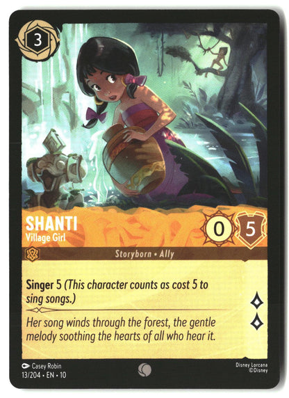 Shanti - Village Girl 13/204 Common Whispers in the Well Lorcana Lightly Played