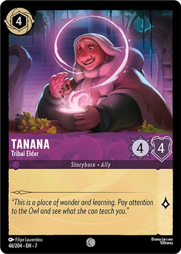 Tanana - Tribal Elder 46/204 Common Archazia's Island Lorcana Near Mint