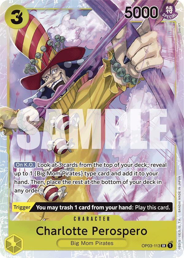 Charlotte Perospero (Reprint) OP03-113 Premium Booster -The Best- One Piece Foil NM