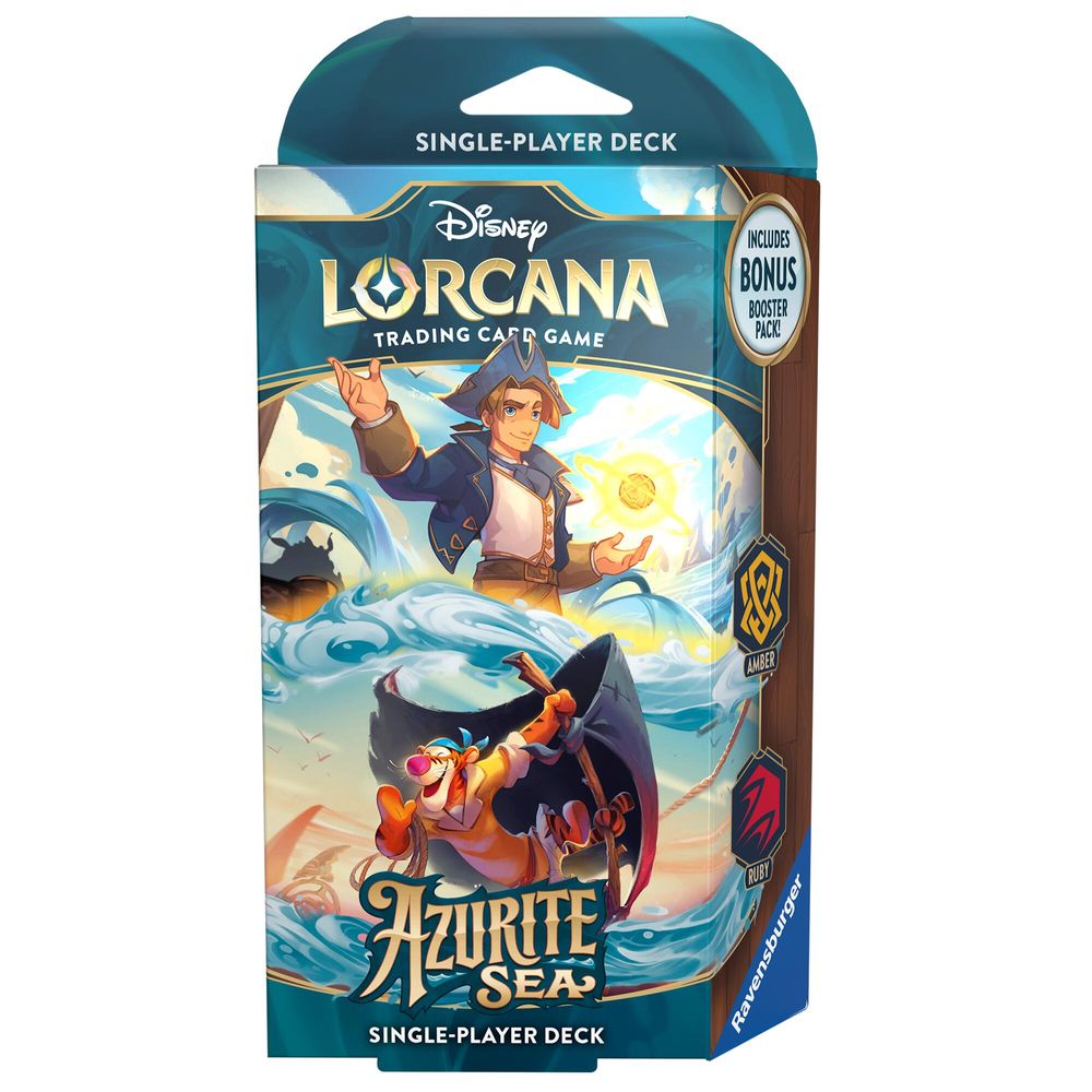 Disney Lorcana: Azurite Sea Starter Deck (Amber & Ruby) 