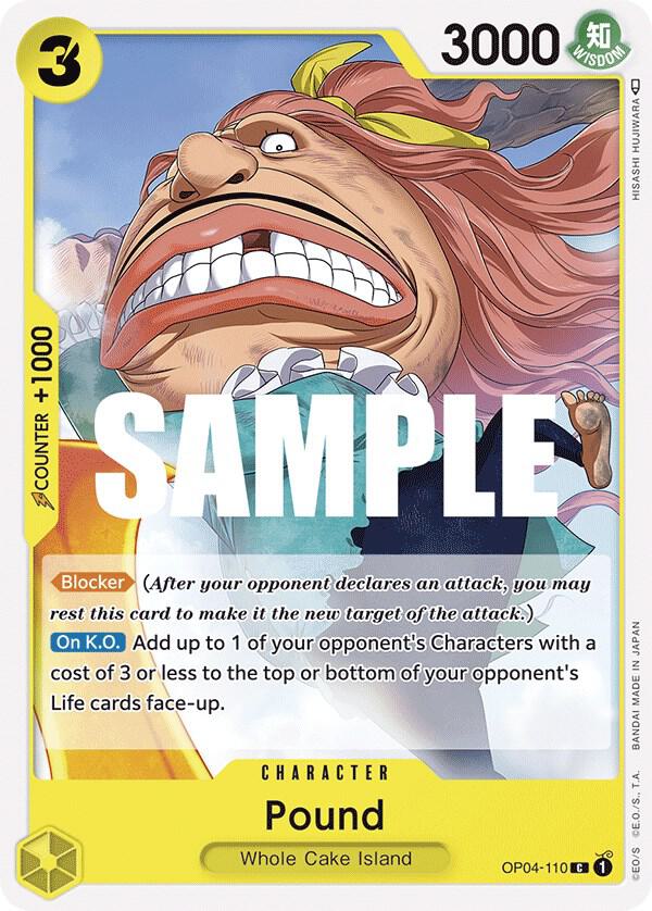 Pound OP04-110 Common Kingdoms of Intrigue One Piece Near Mint