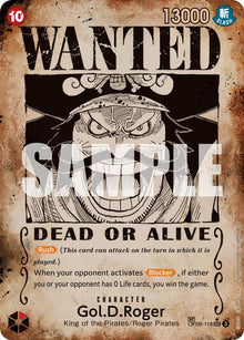 Gol.D.Roger (SP) (Wanted Poster) OP09-118 Carrying On His Will One Piece Foil NM